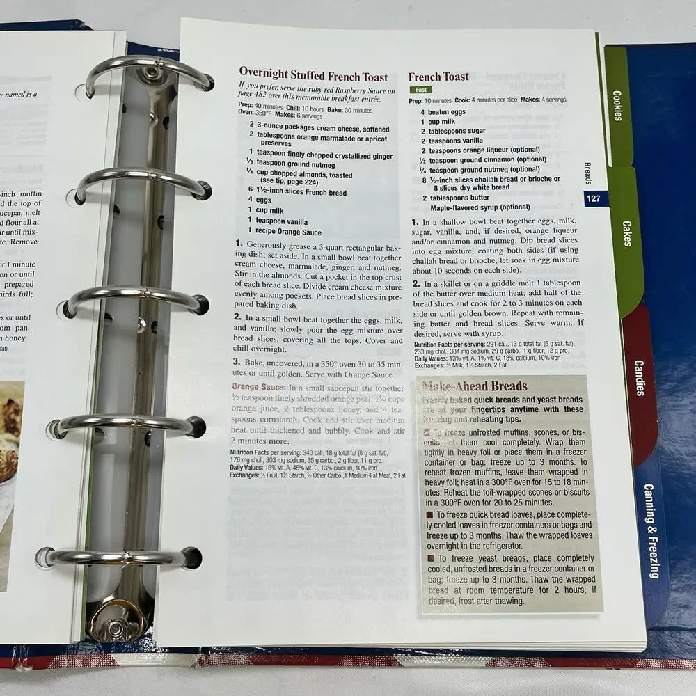 Better Homes And Gardens New Cookbook 12th Edition 5 Ring Binder Hardcover 2003